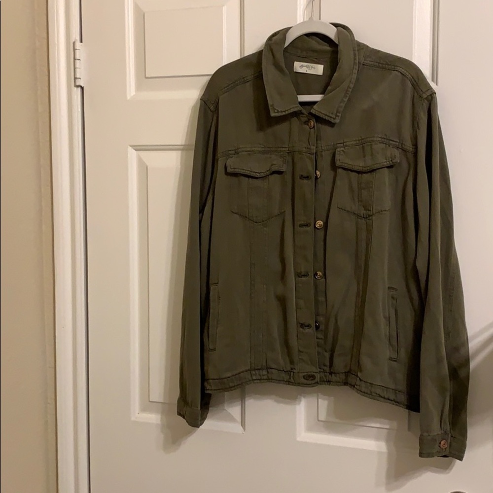 Altar’d State/A Beautiful Soul- Olive Green Jacket